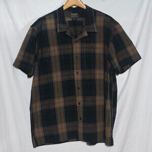 Filson Men's Rustic SS Camp Shirt - Gold Tan Navy -Sz XXL*